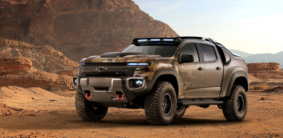 Leia mais sobre o artigo Chevrolet Colorado ZH2: uma S10 a hidrogênio pronta para a guerra